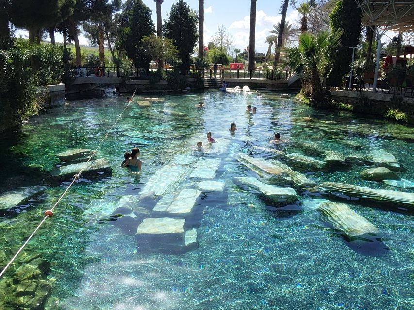 From Kusadasi and Selcuk: Pamukkale and Hiearapolis Tour - First Stop: Hierapolis Necropolis, Baths, and Gate Views