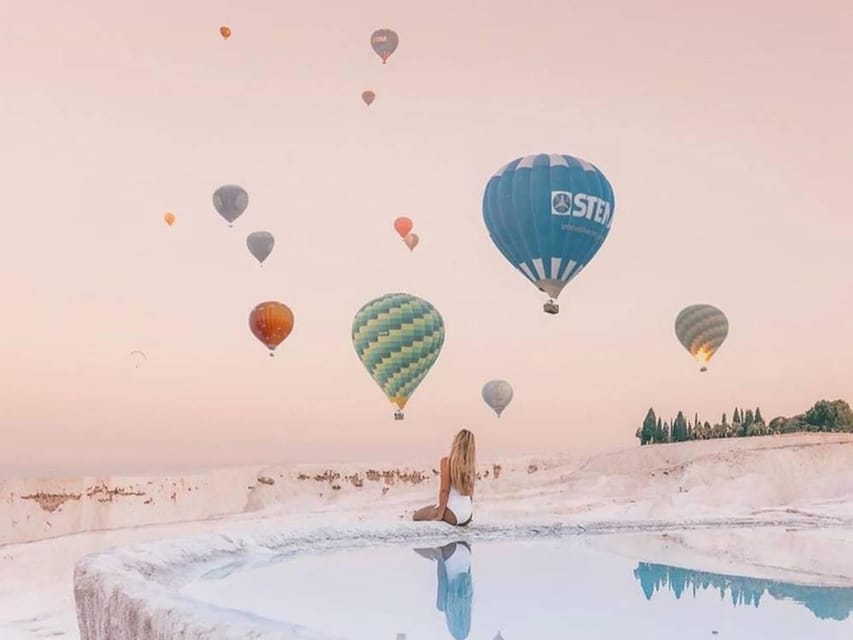 From Kusadası: Pamukkale Day Trip w/Balloon Flight & Lunch - Entrance fees and the skip-the-line help