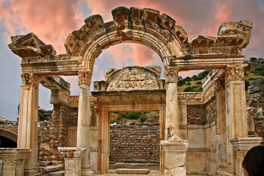 Kusadasi: Ephesus Ancient City, Ceramic Workshop & Shopping - Ephesus in about two hours: Theatre, Celsus Library, and Temple of Hadrian