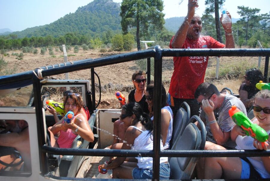 Kusadasi Jeep Safari w/ Lunch and Water Fight - Zeus Cave swim: fun with real logistics