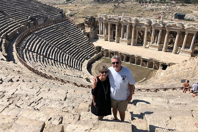 Pamukkale Small Group Tour with Lunch from Kusadasi - Pamukkale Theater: a short history stop that helps you read the site